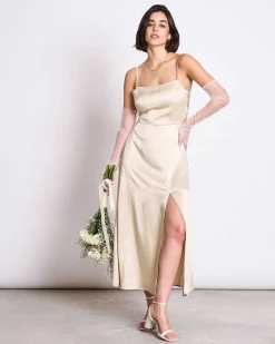 Bow Dress Ellara Ivory