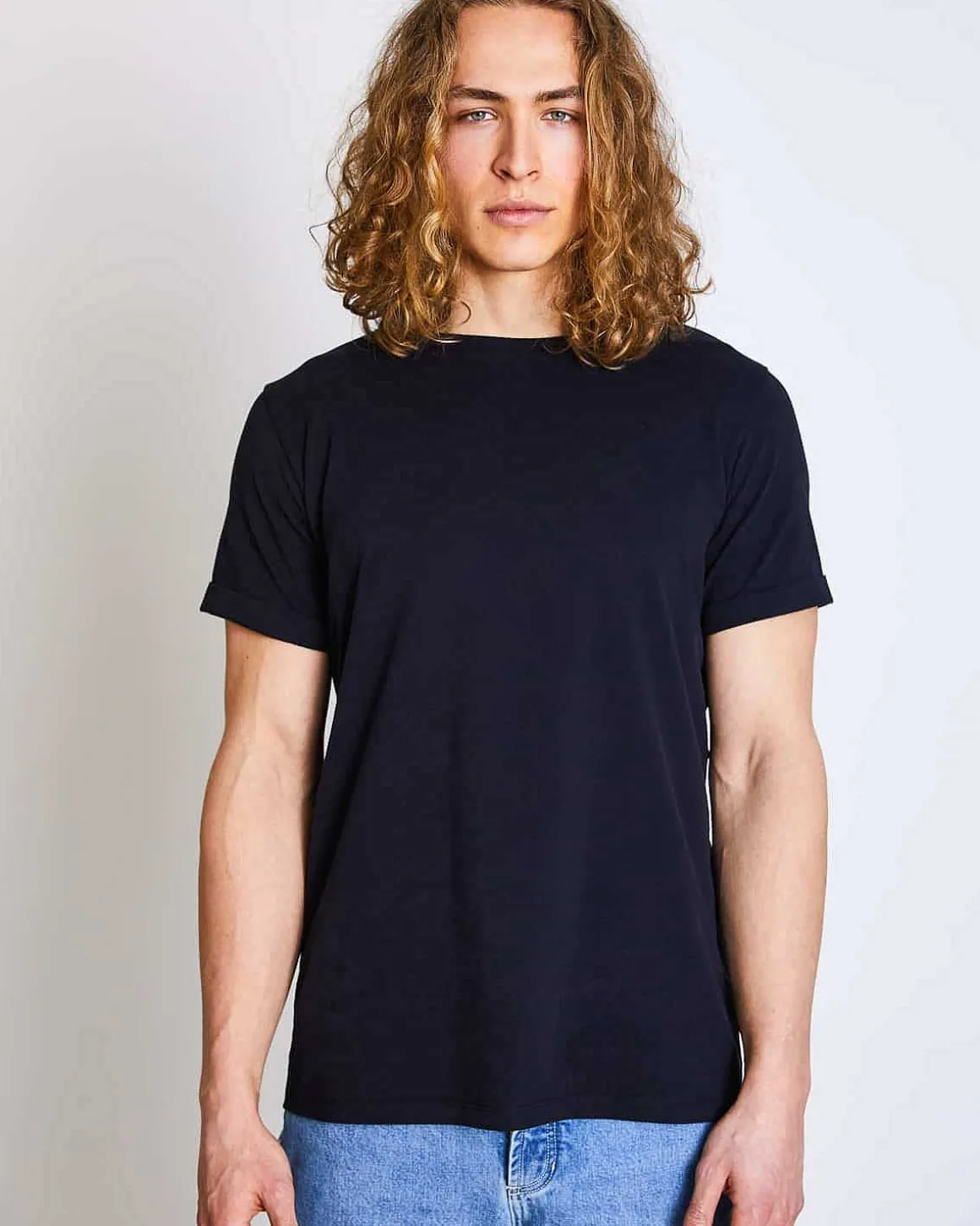 Brushed T-Shirt Boy Black For Men