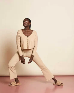 Cropped Cardigan Katla Stone