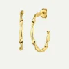 Dear Darling Berlin Elegant Hoop Earrings Gold