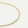 Dear Darling Berlin Fine Curb Chain Necklace Gold