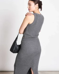Knit Top Garda Dark Grey Gots