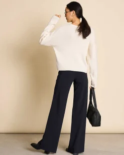 Light Knit Jumper Williamsburg Offwhite Gots