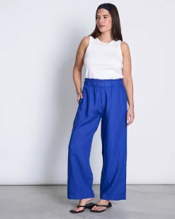 Linen Pants Beveren Blue