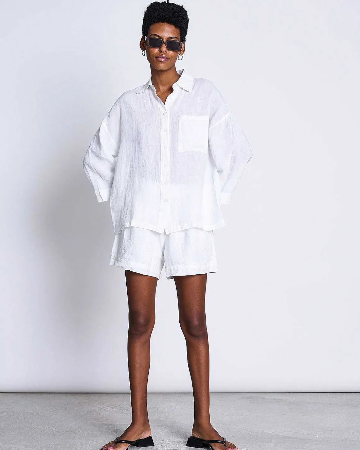 Linen Shirt Mons White