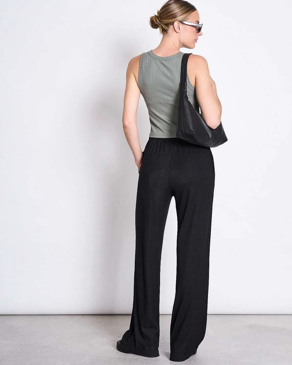 Lyocell Rib Tank Top Porto Sea Spray