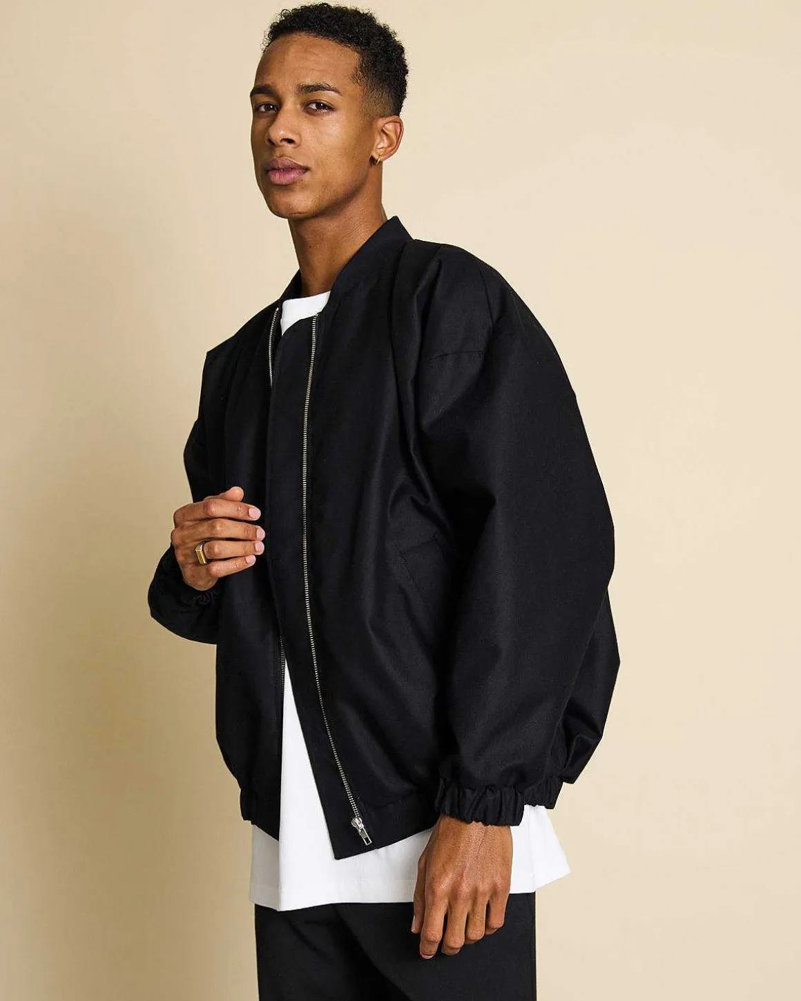 Oversized Blouson Tanaro Black For Men