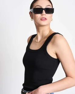 Rib Top Talli Black Gots