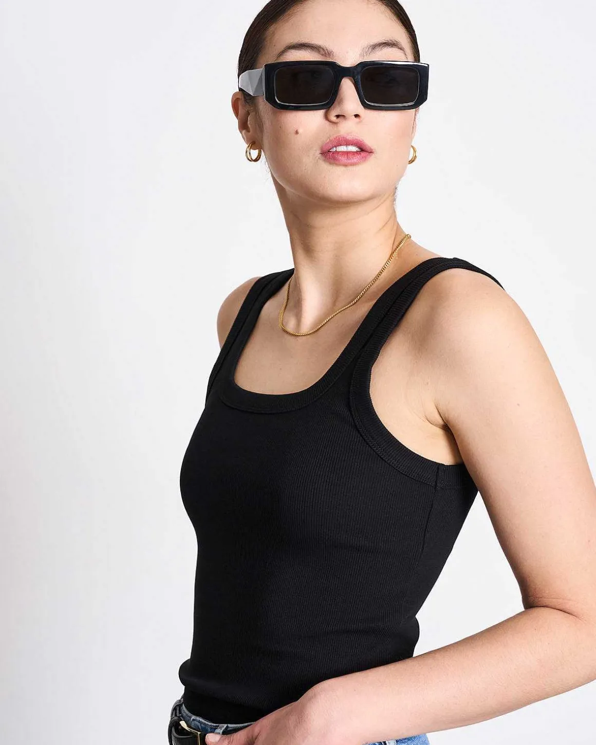 Rib Top Talli Black Gots