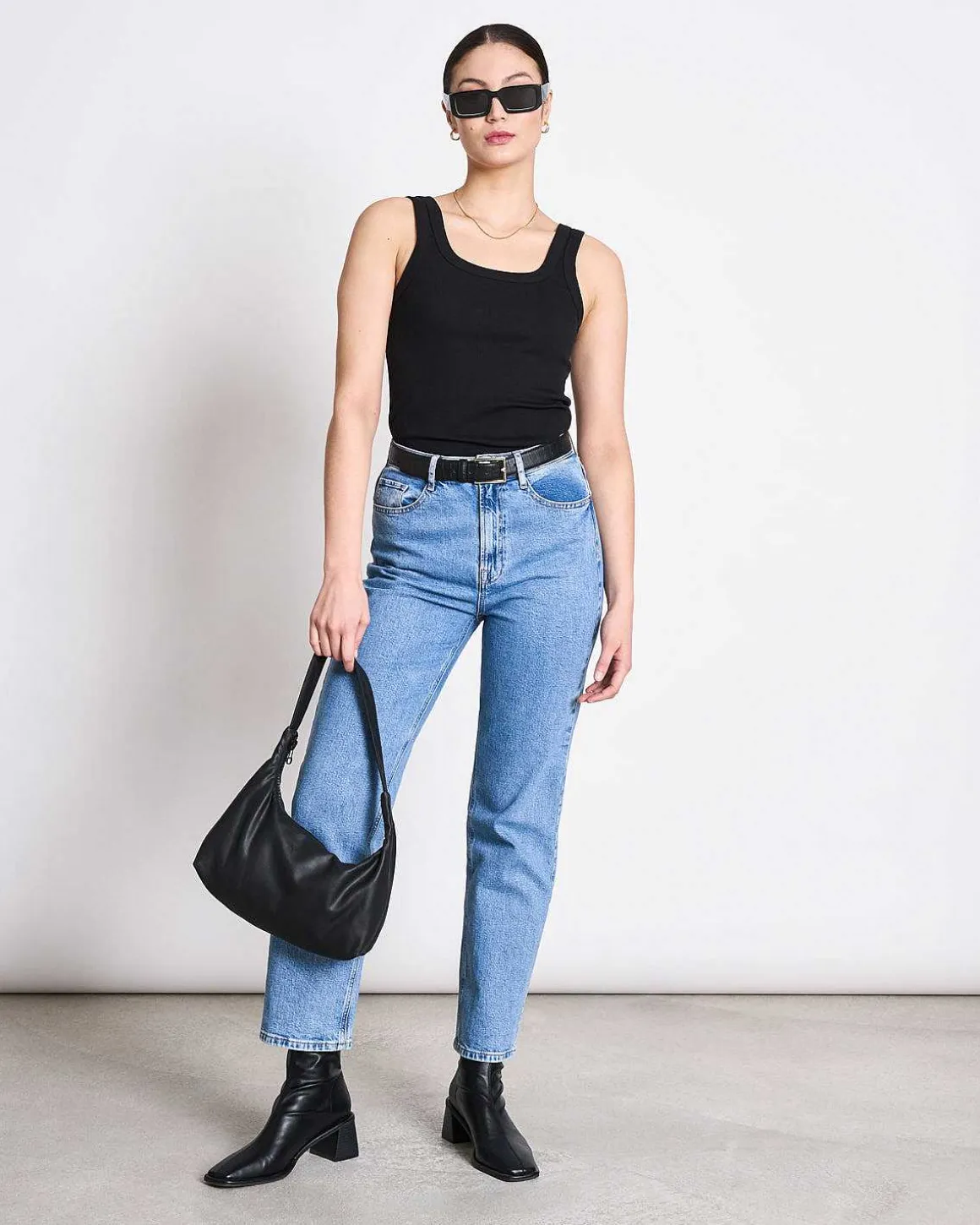 Rib Top Talli Black Gots