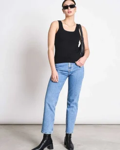 Rib Top Talli Black Gots