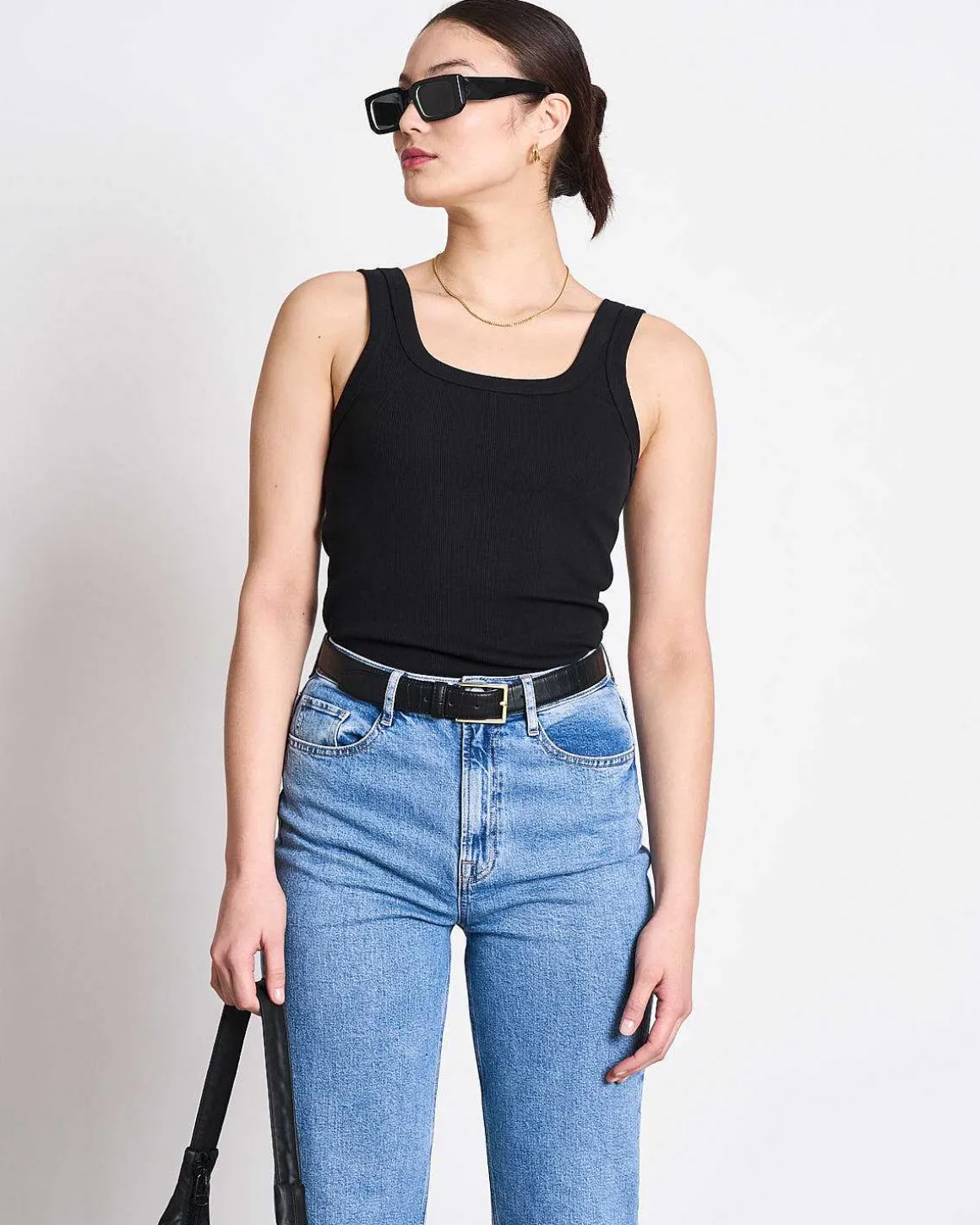 Rib Top Talli Black Gots