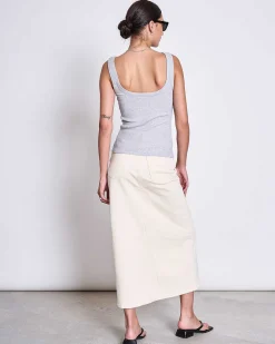 Rib Top Talli Light Grey Gots