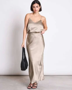 Slip Top Maud Silver Grey
