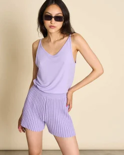 Slip Top Triangle Flow Lavender