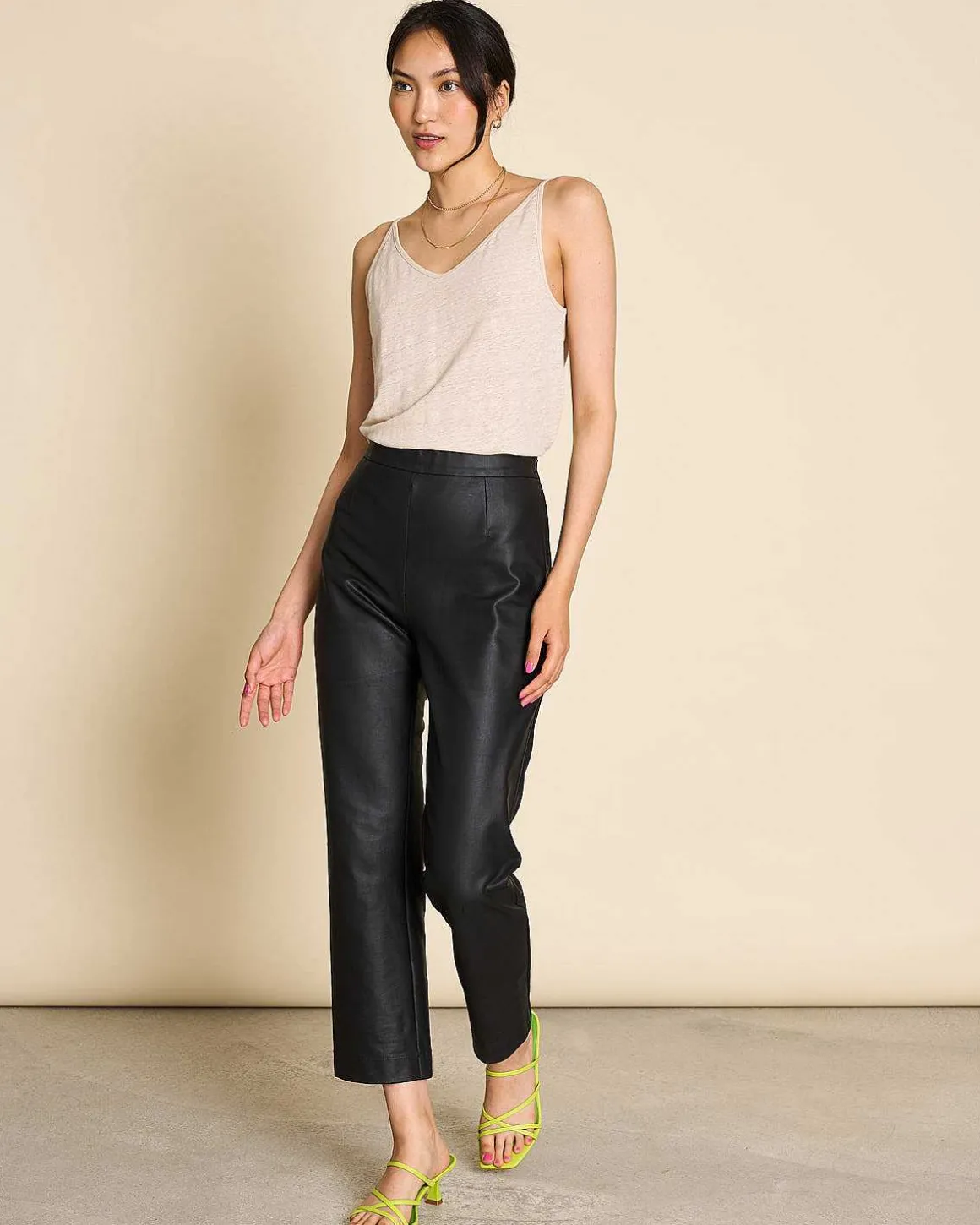 Slip Top Triangle Linen Ivory Gots