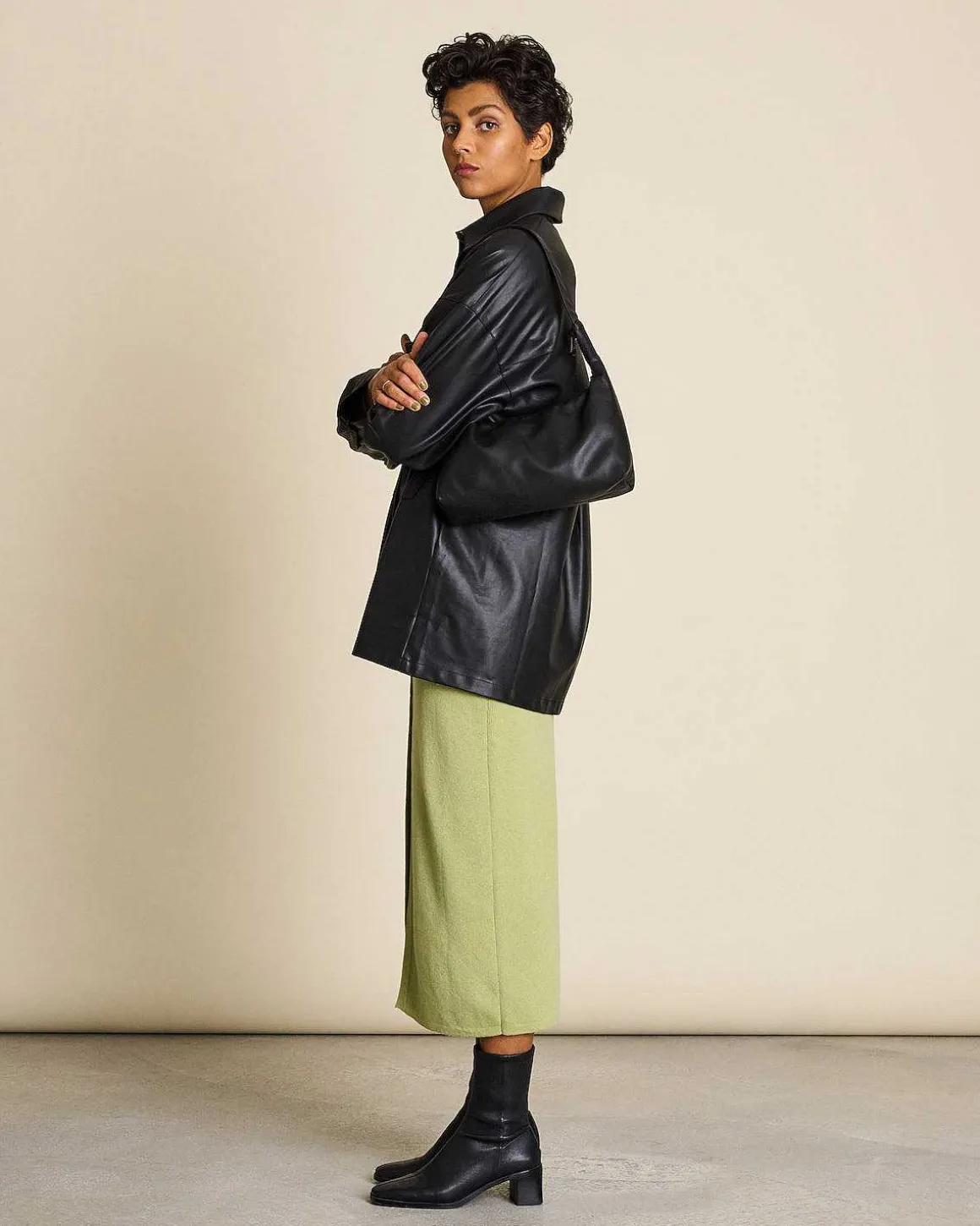 The Vegan Coated Jacket Black