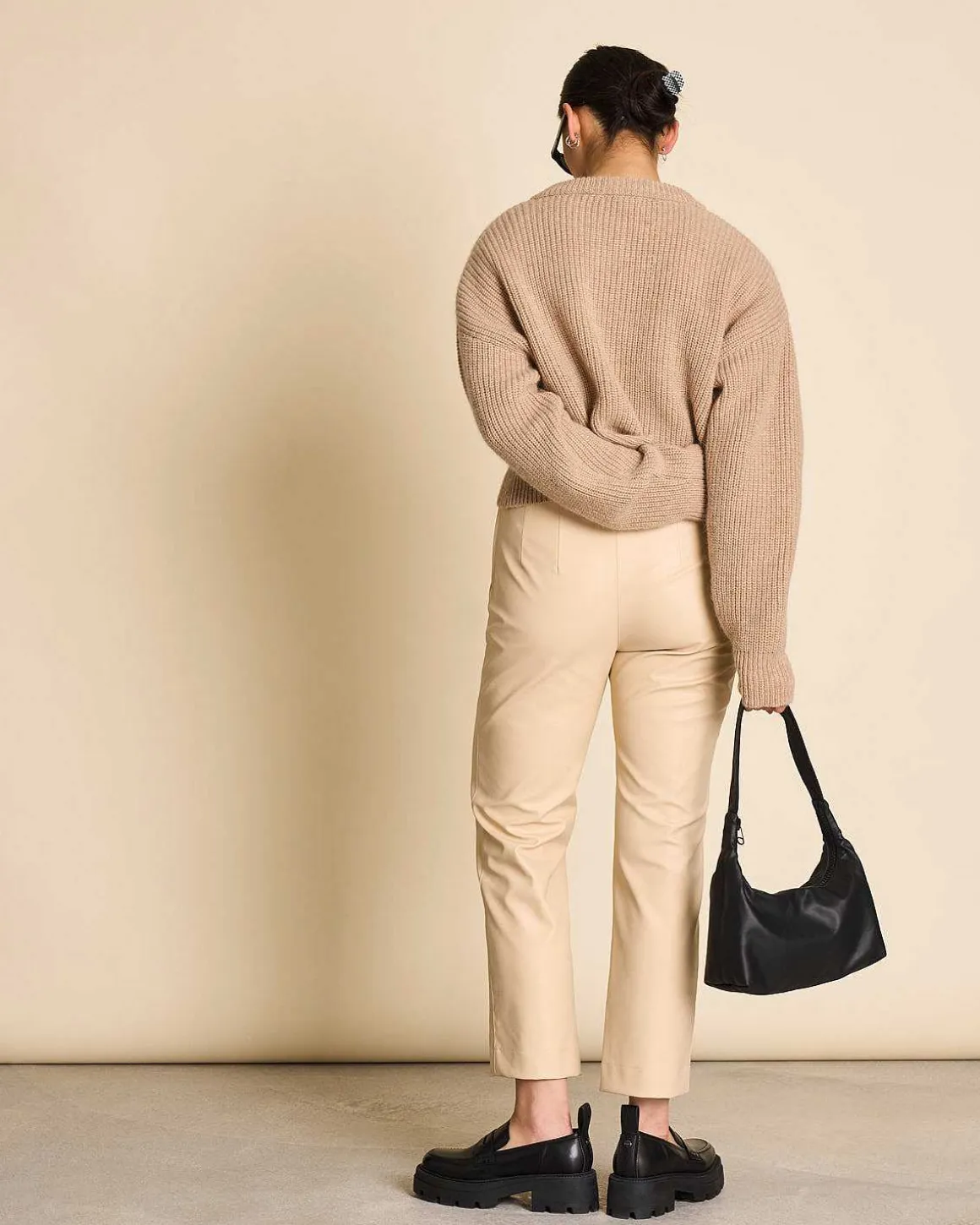 Wooly Cardigan Beni Camel